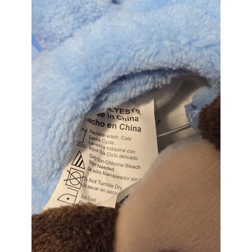 NEW Bebeta Baby Slippers Booties Infant 0-6 Months Blue Brown Dog Puppy Fleece‎
